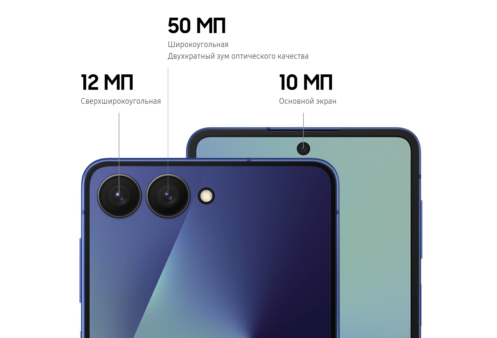 На снимке: Galaxy Z Flip7 в руке. Внешний экран меняется с темного на яркий.