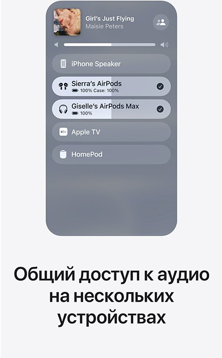 Общий доступ к аудио на нескольких устройствах