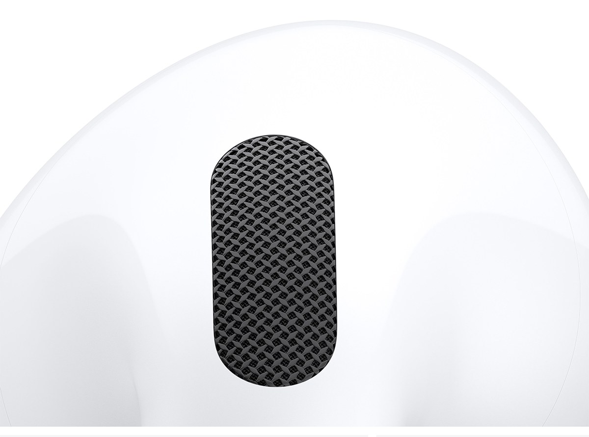 Микрофон AirPods 5 крупным планом