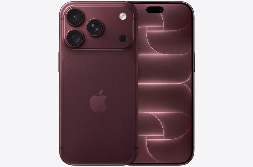 iPhone 18 Pro Max в цвете тёмно-бордовый: задняя панель и экран