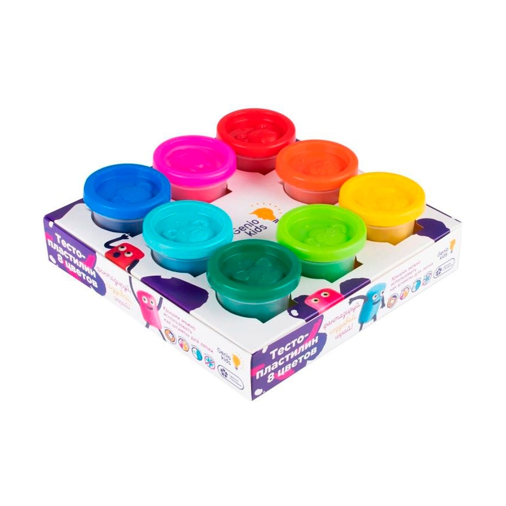 Genio Kids TA1045 Набор для детской лепки «Тесто-пластилин 8 цветов» - фото 4