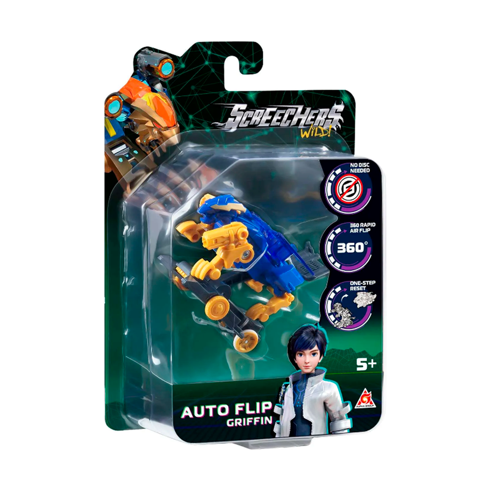 Screechers Wild Дикие Скричеры 62642 Маш-трансформер Автофлип Гриффон S5 - фото 2