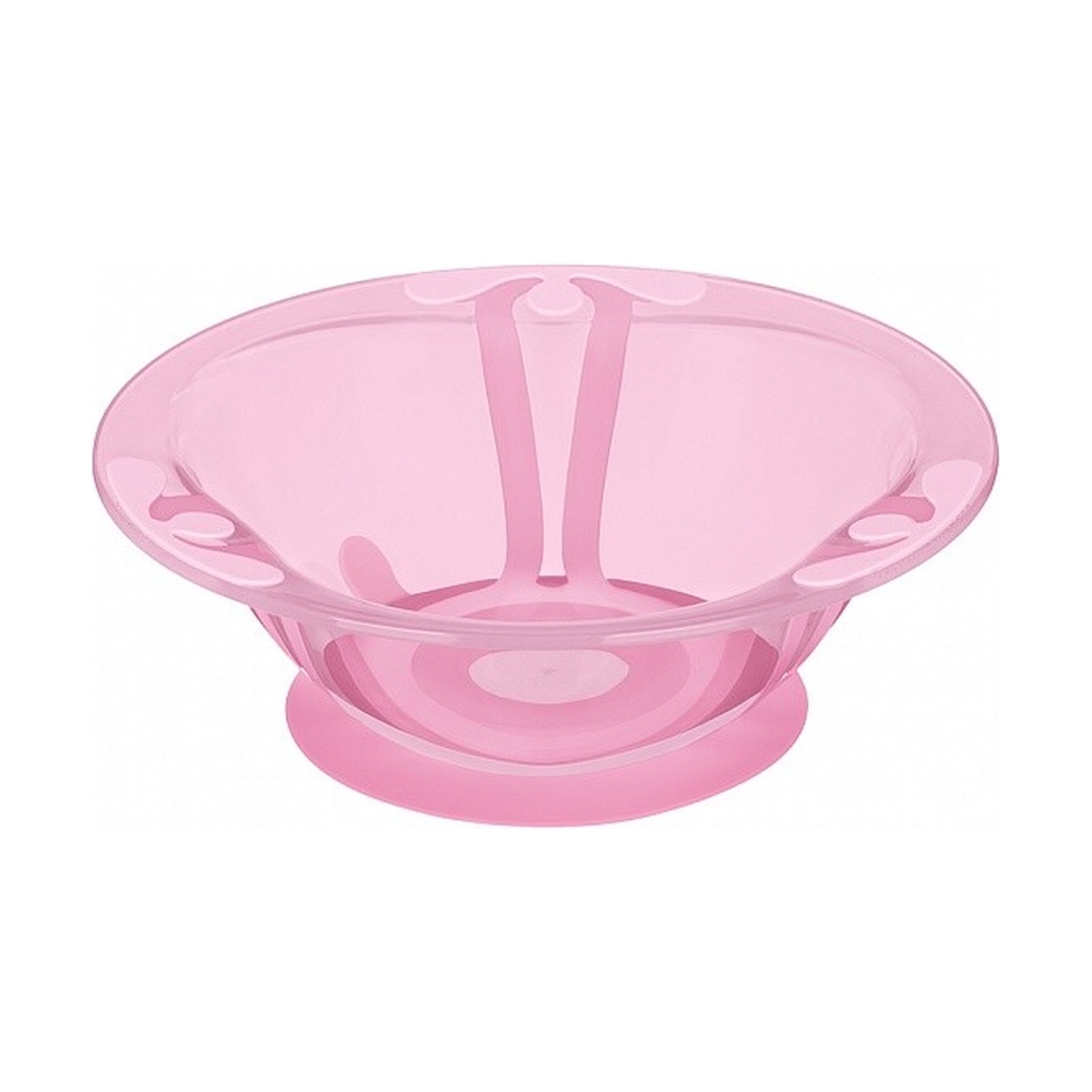 Тарелка детская глубокая на присоске 300 мл, 431311805, Розовый - фото