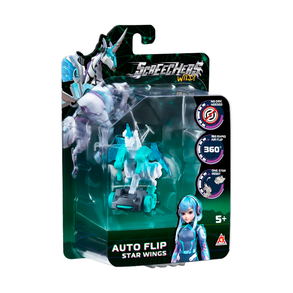 Screechers Wild Дикие Скричеры 62641 Маш-трансформер Автофлип Стар Вингс S5 - фото 12