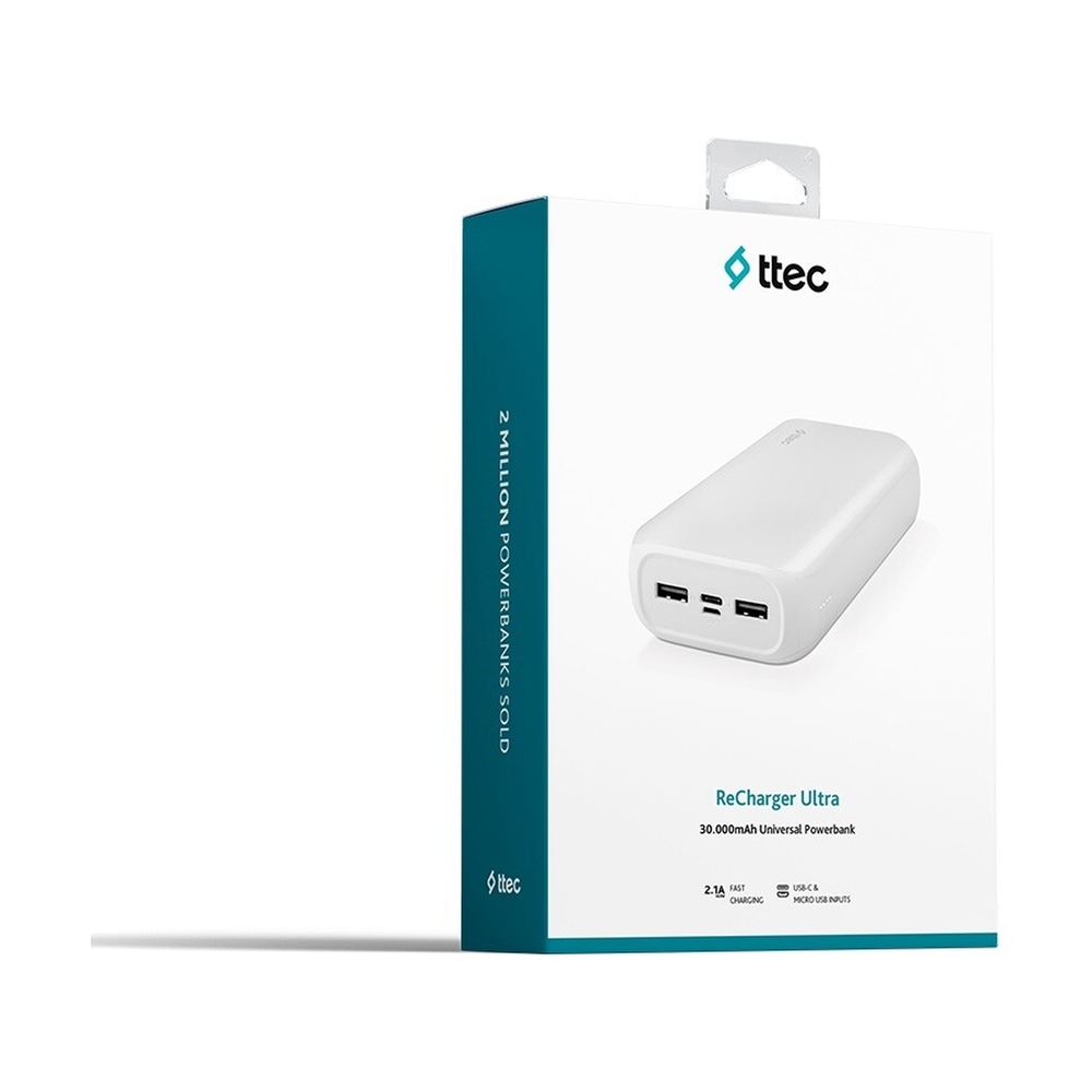 ttec ReCharger Ultra 30.000 mAh Powerbank (2BB190B) - фото 7
