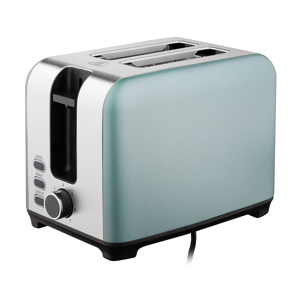Тостер Ardesto Mint Harmony T-F400G 800Вт, металл, мятный+серебристый - фото