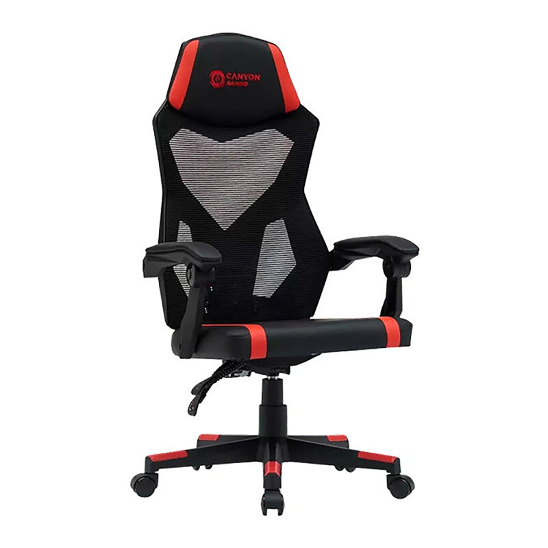 Игровое компьютерное кресло, Canyon CNE-MCH01 Black+White - фото 2