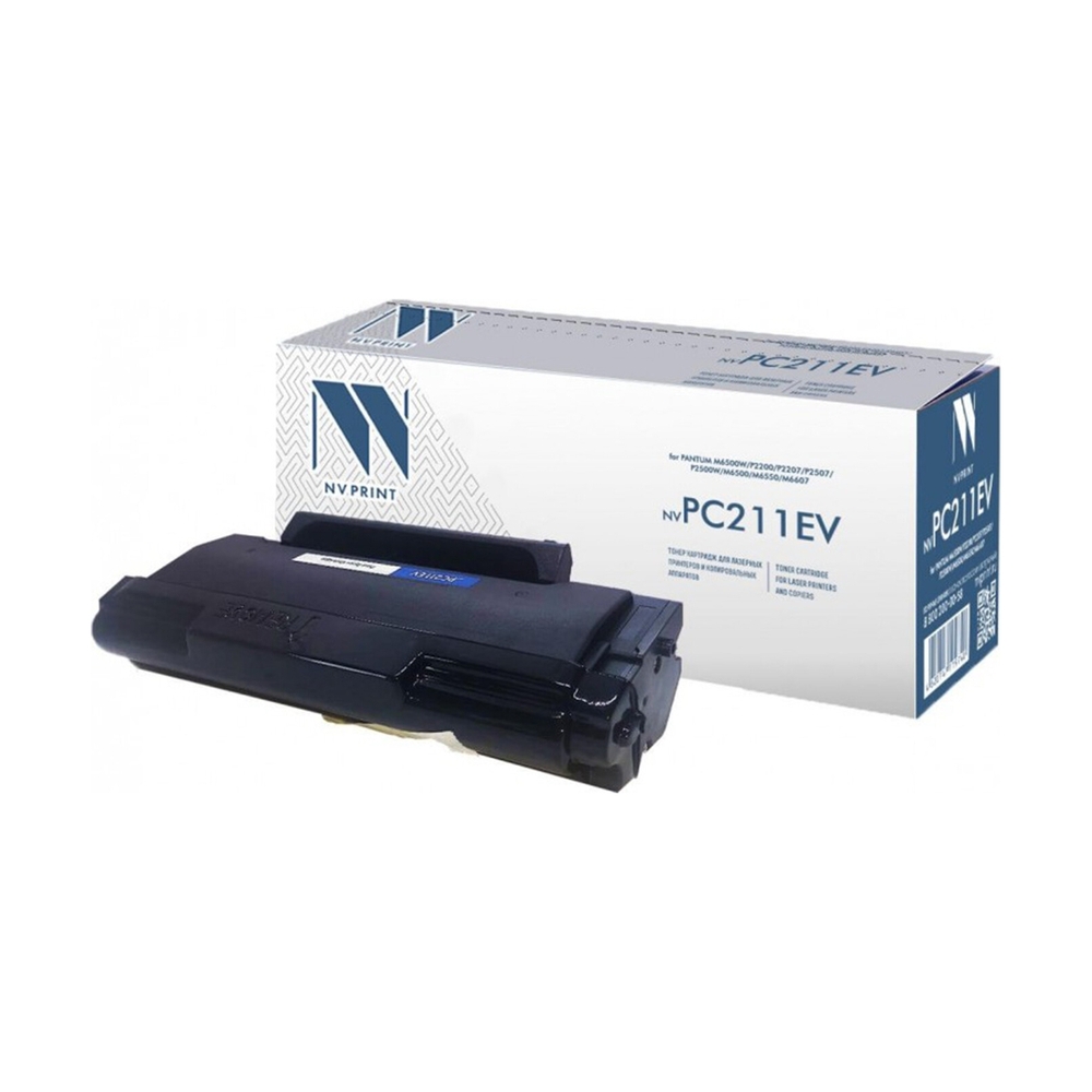 Картридж NVP совместимый NV-PC211EV для принтеров Pantum M6500W/ P2200/ P2207/ P2507/ P2500W/ M6500/ M6550/ M6607, 1600 страниц - фото