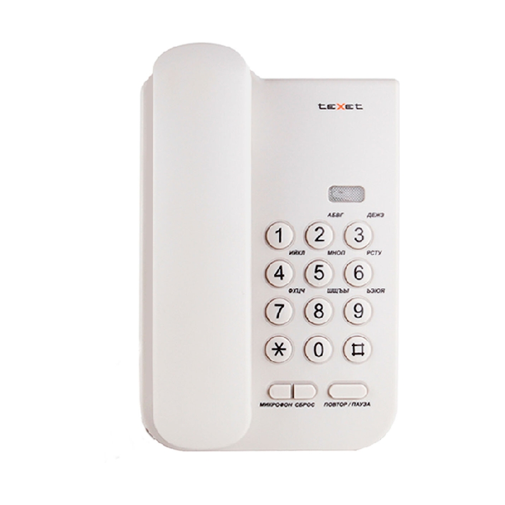Проводной телефон Texet TX-212 серый - фото