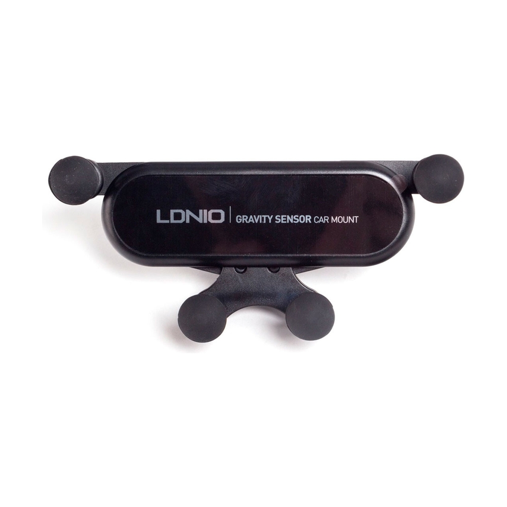 Автомобильный держатель для телефона, LDNIO, Gravyty MG03, Зажим, Чёрный - фото
