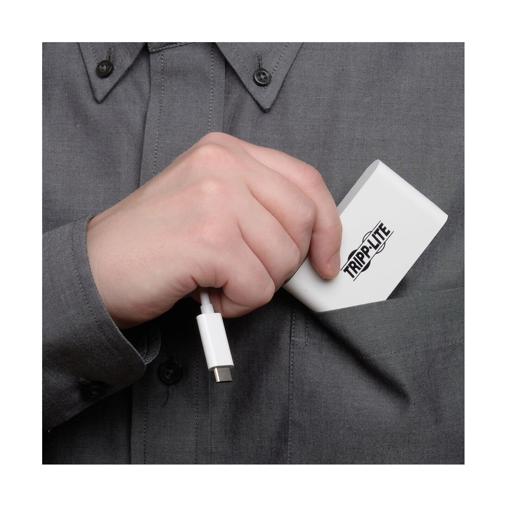 Расширитель USB TrippLite/4-Porat USB-C Hub, USB C to 2x USB-A, 2x USB-C, USB 3.0, White - фото 6