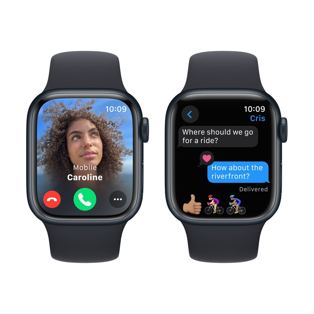 Смарт часы Apple Watch Series 9 GPS 45mm Midnight Aluminium Case with Midnight Sport Band - S/M - фото 6