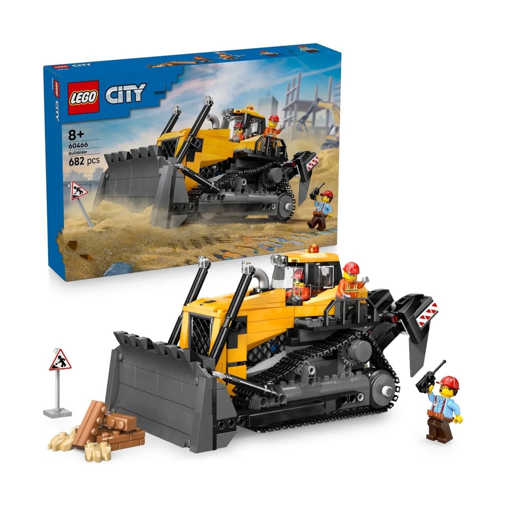 Конструктор Lego 60466 Город Желтый бульдозер - фото