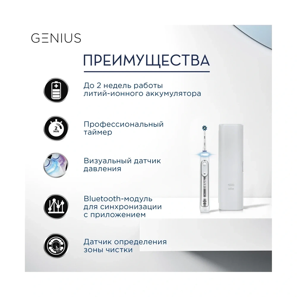 Электрическая зубная щетка Oral-B Genius D701 (80329154) - фото 13