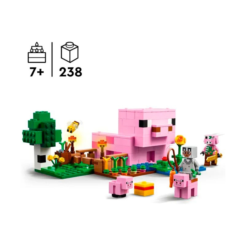 Конструктор Lego 21268 Minecraft Домик поросенка - фото