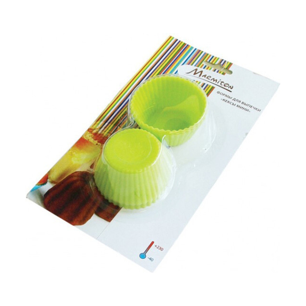 Миниформы из силикона MARMINTON Кексы 7*2см, 6шт - фото