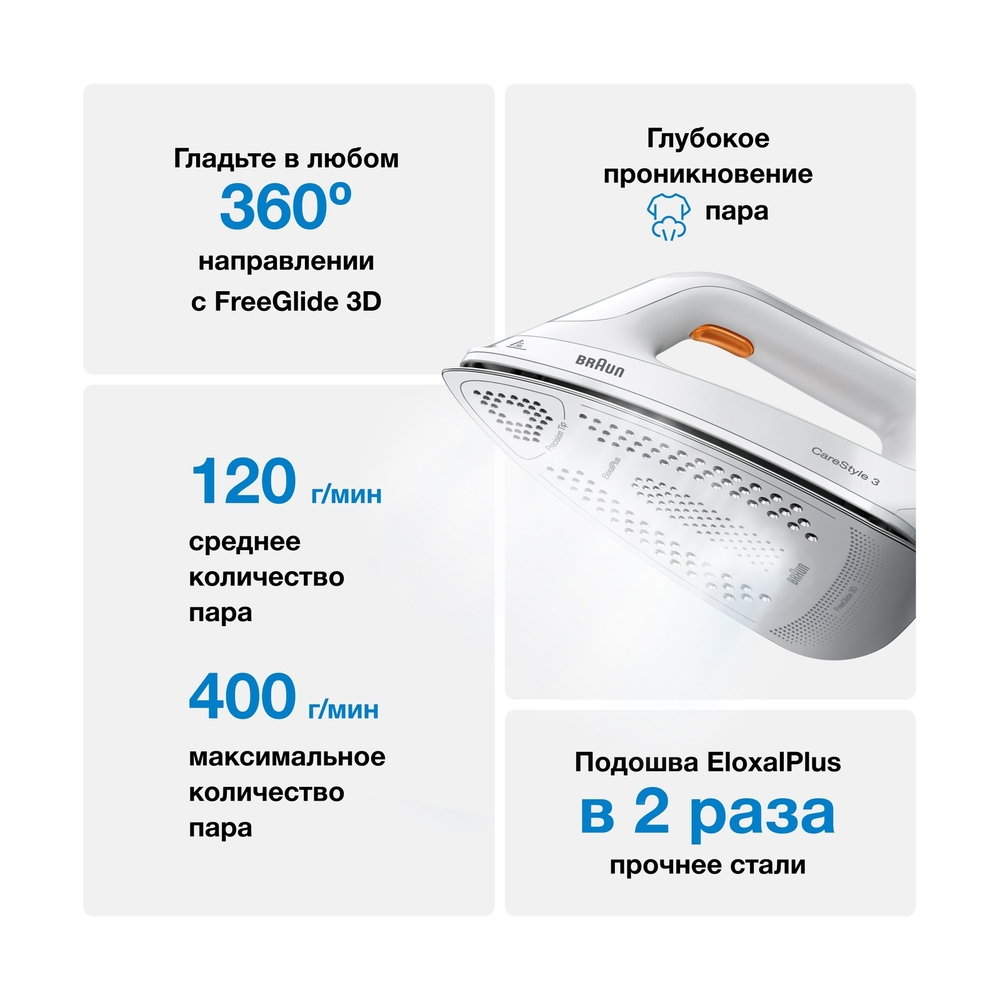 Парогенератор Braun CareStyle 3 IS3132WH - фото 8