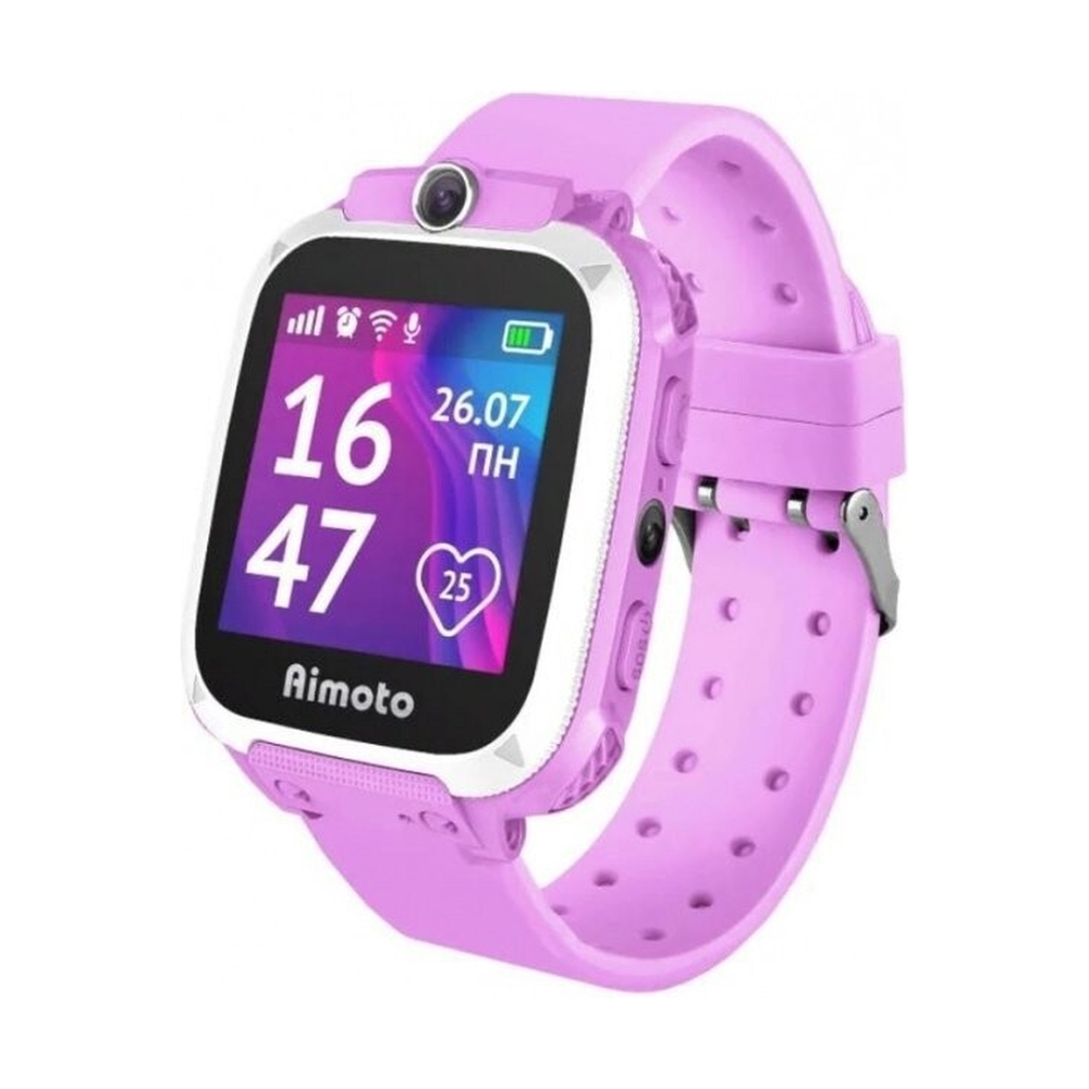 Детские смарт-часы Aimoto Element розовый - фото