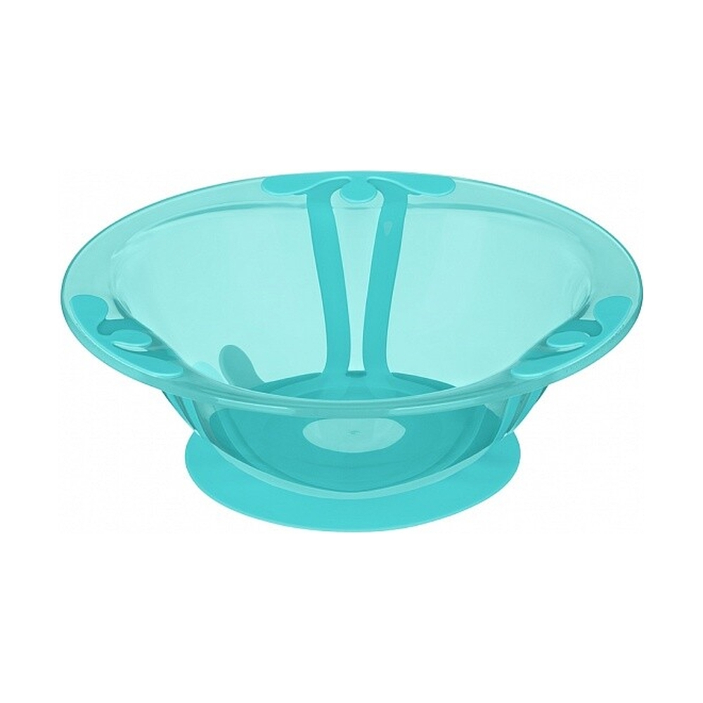 Тарелка детская глубокая на присоске 300 мл, 431311809, Зеленый - фото