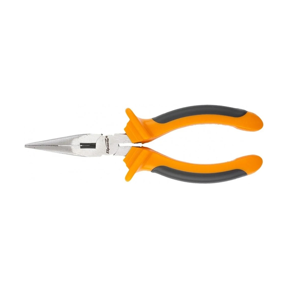 Длинногубцы, Comfort, 180 мм, прямые шлифованные, двухкомпонентные рукоятки// Sparta - фото 4