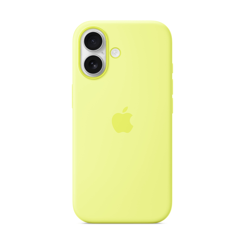 Чехол iPhone 17 Silicone Case with MagSafe - Neon Yellow (MGEV4ZM/A) - фото