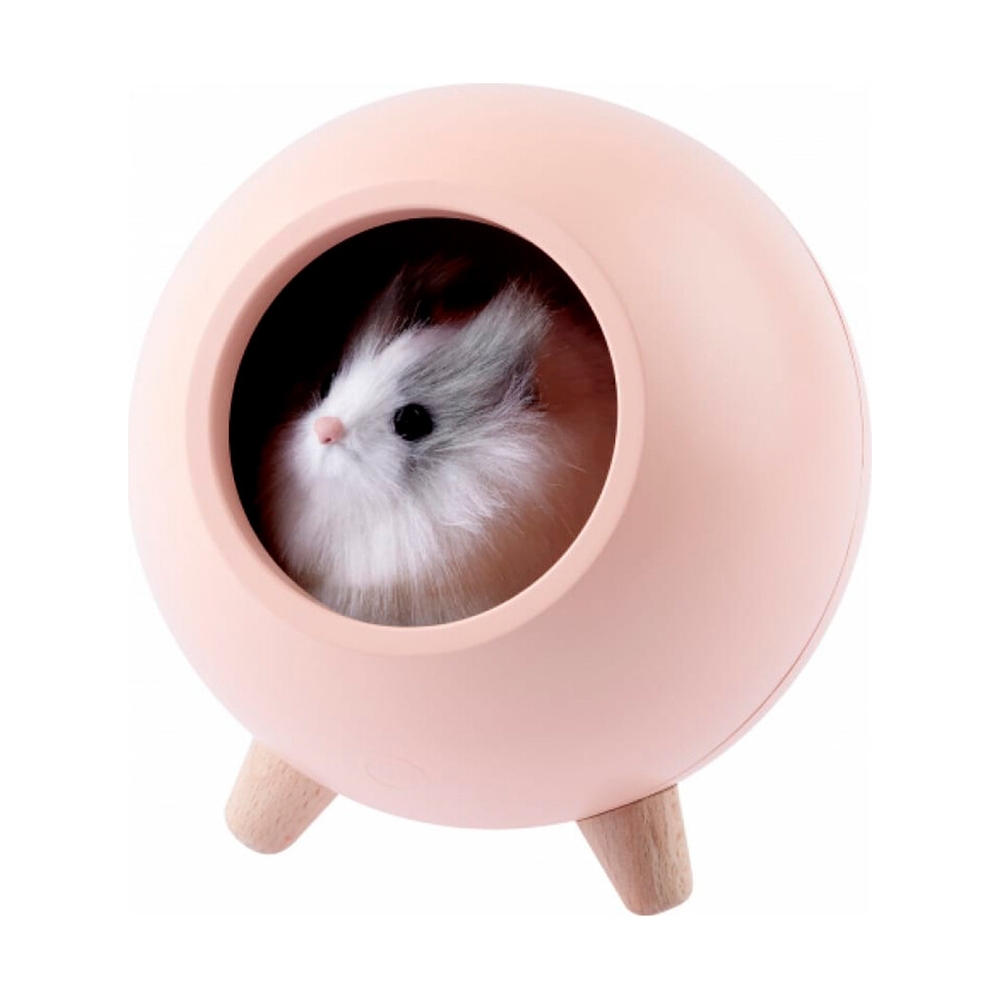 Ночник-светильник ЭРА NLED-468-1W-P хомяк розовый - фото 3