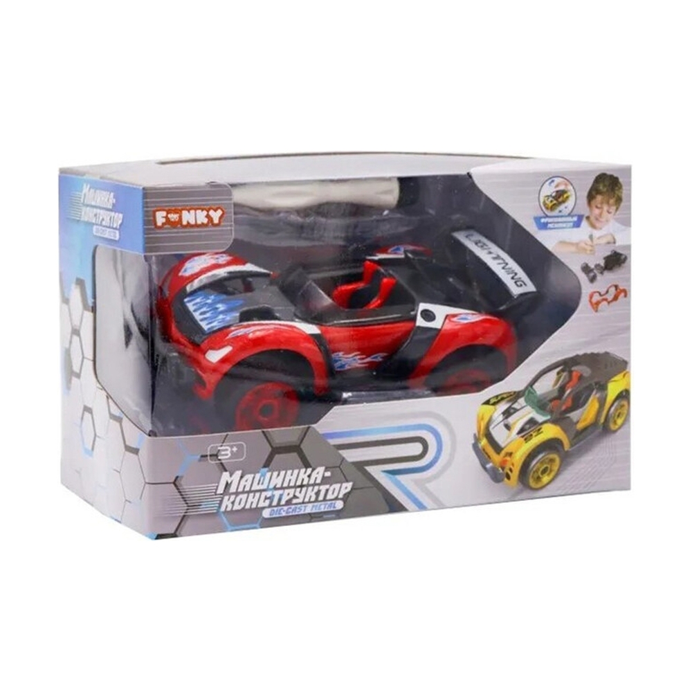 Funky Toys YS0281459 Машинка металлическая красного цвета 13 см - фото 2