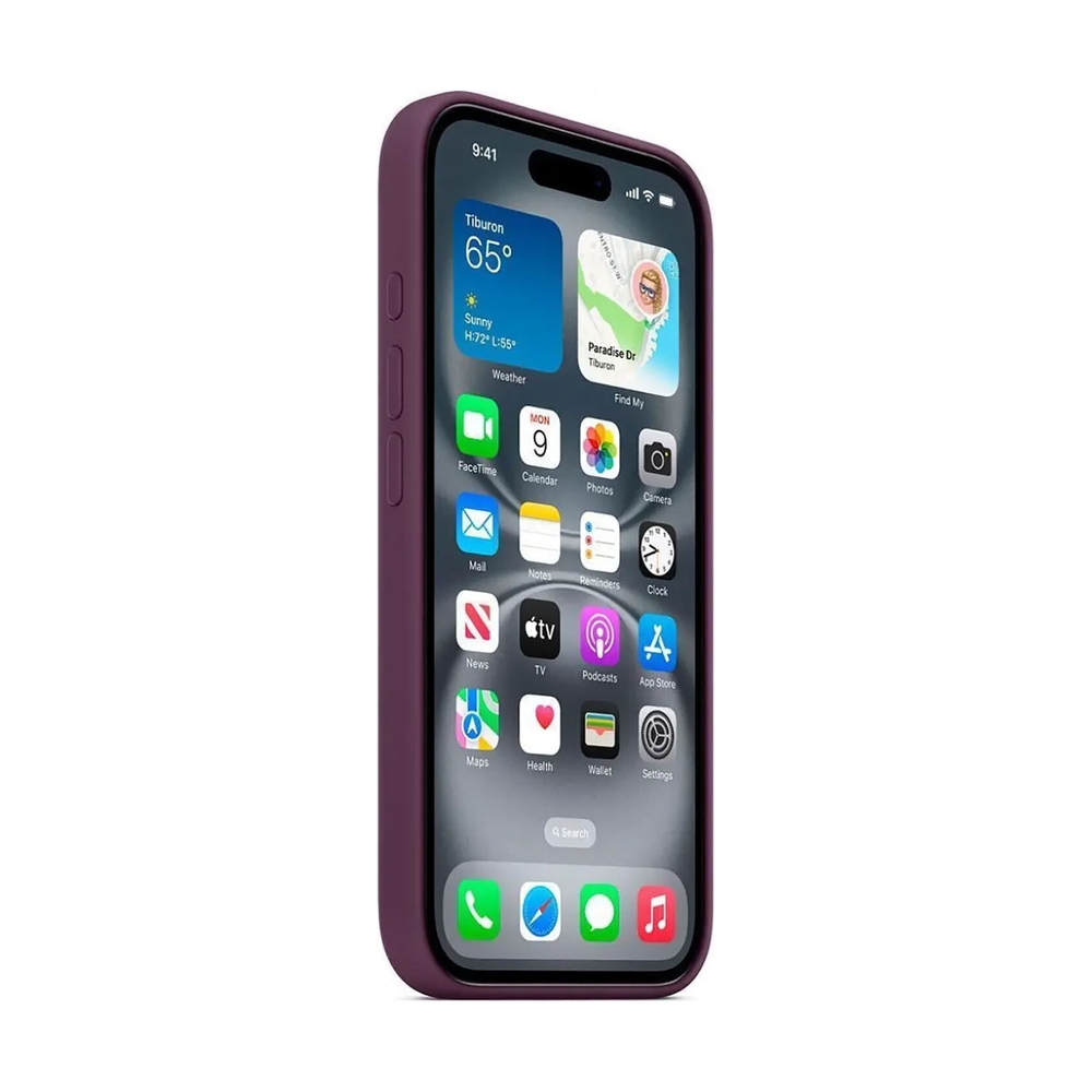 Чехол Apple для iPhone 16 Silicone Case with MagSafe - Plum (MYY43ZM/A) - фото 8