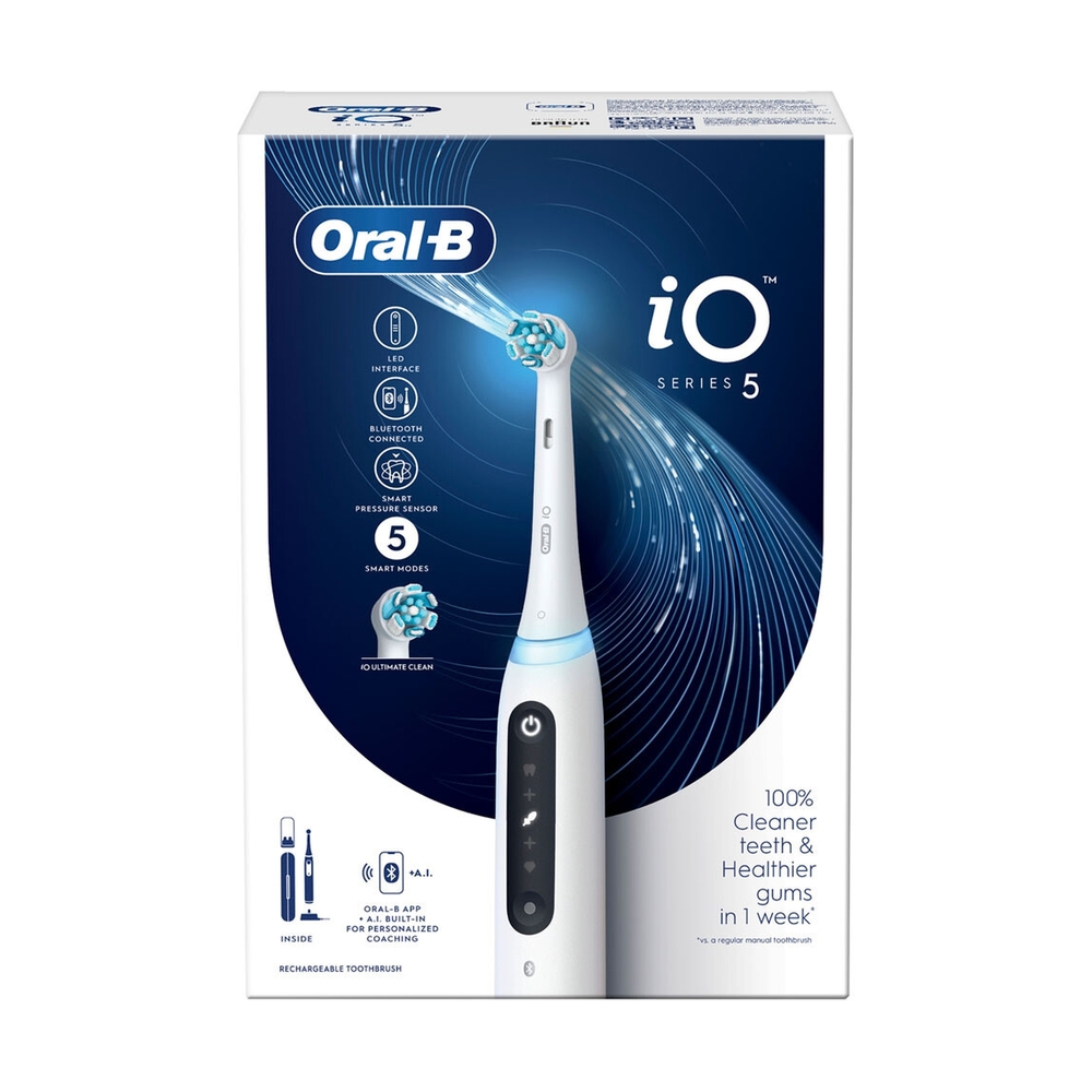 Электрическая зубная щётка Oral-B iO Series 5 White Alabaster, Белая - фото 14