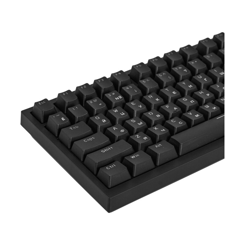 Клавиатура, Ajazz AK820, Механическая, 75%, Red Switches, Подсветка RGB, Анг/Рус, Черный - фото 4