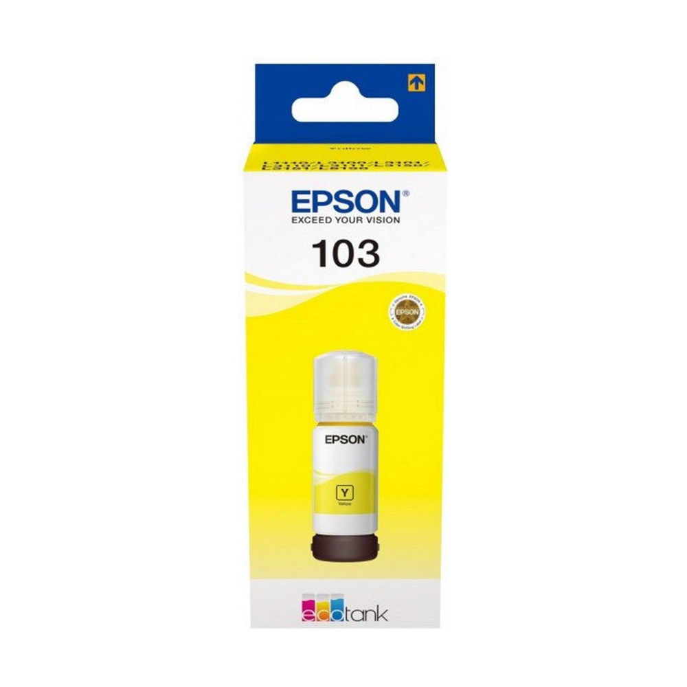 Чернила Epson C13T00S44A 103 EcoTank для L3100/L3101/L3110/L3150 жёлтый - фото