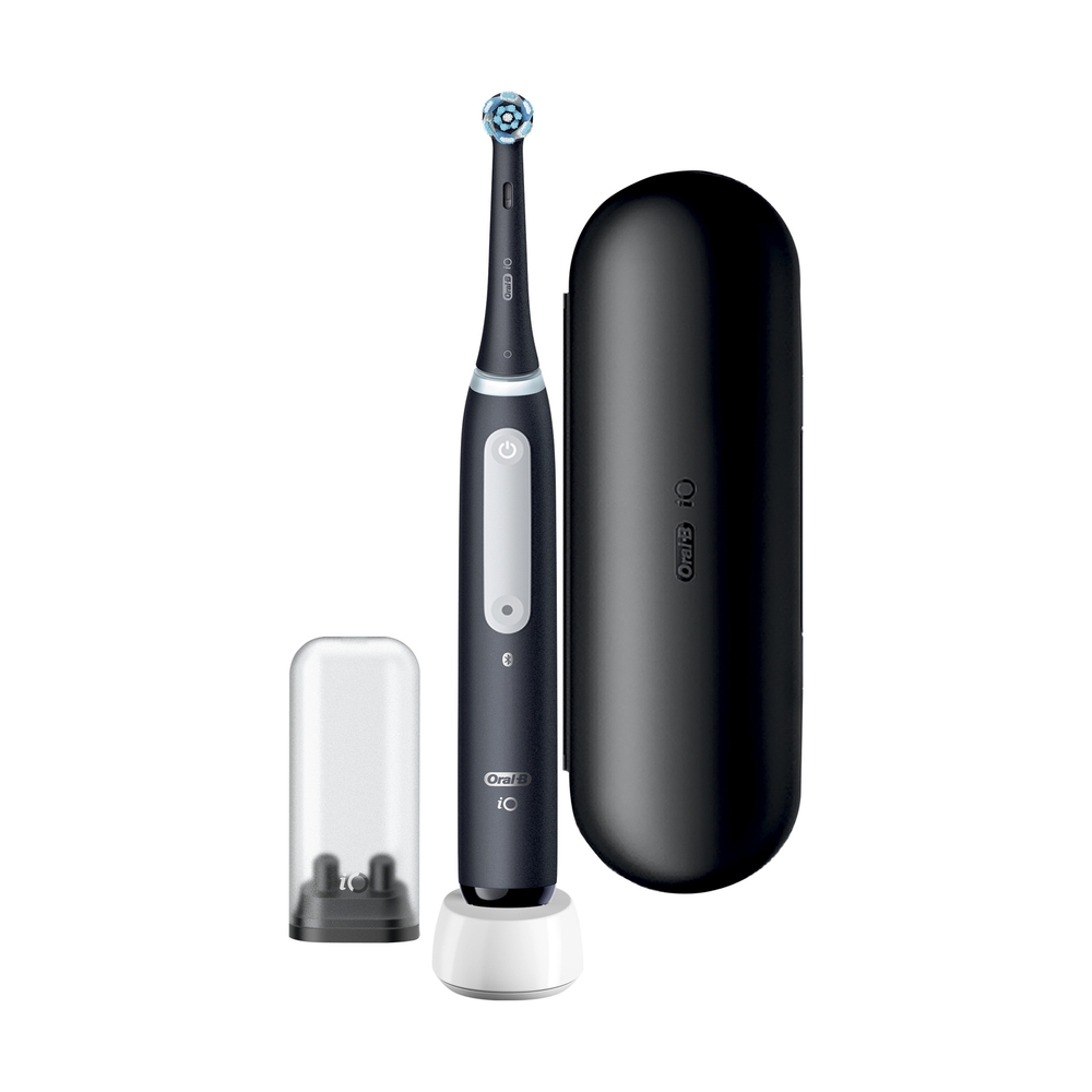 Электрическая зубная щётка Oral-B iO Series 4 Matte Black, Чёрная - фото 2