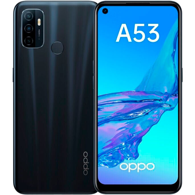 Смартфон OPPO A53 128GB Electric Black - фото