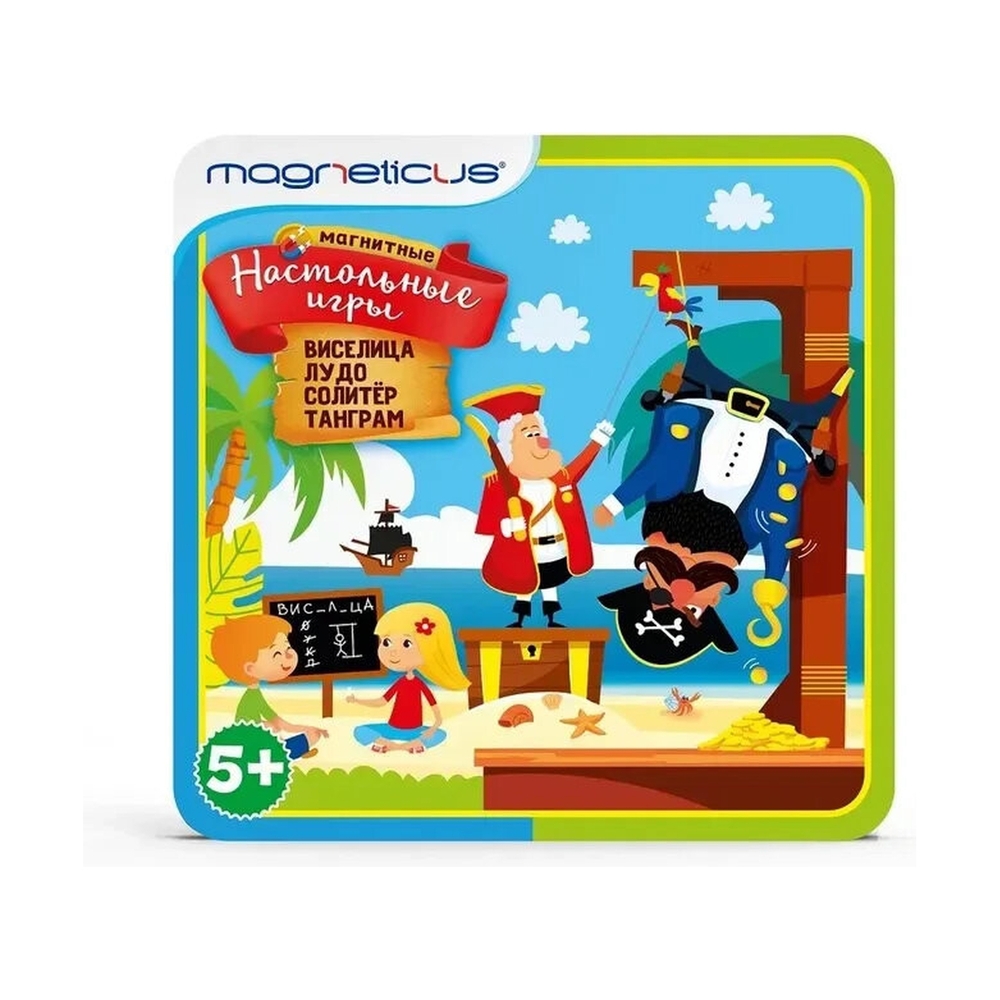 MAGNETICUS BG-002 Магнитные настольные игры 4-в-1 - фото