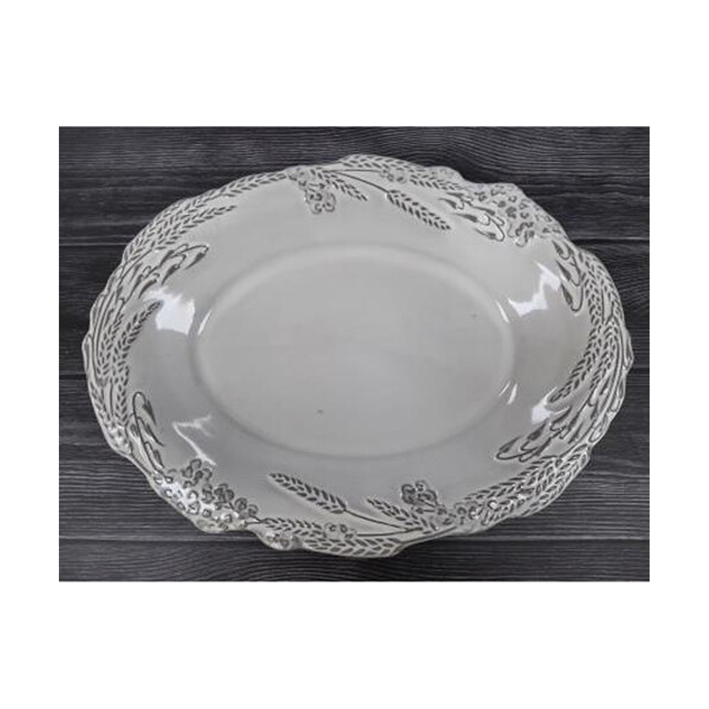 Блюдо каменная керамика 40 см, 230912 - фото