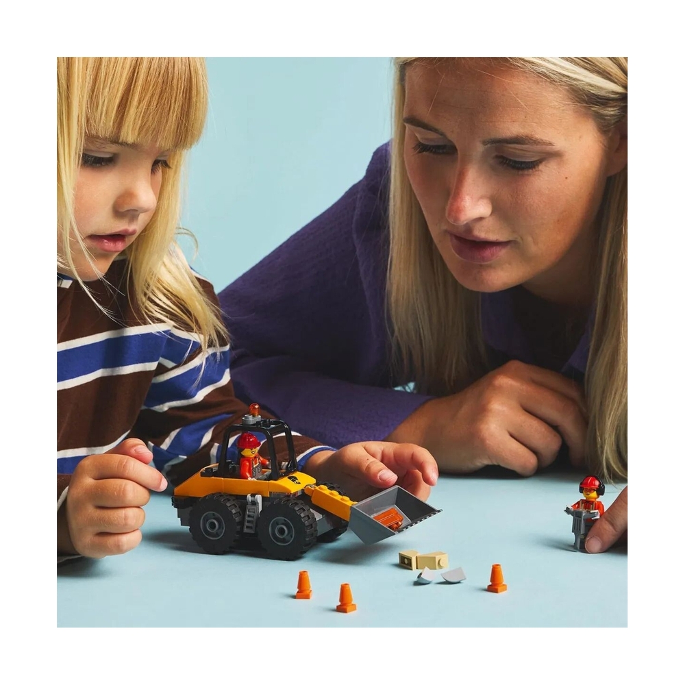 Конструктор Lego 60450 Город Желтый строительный колесный погрузчик - фото 6