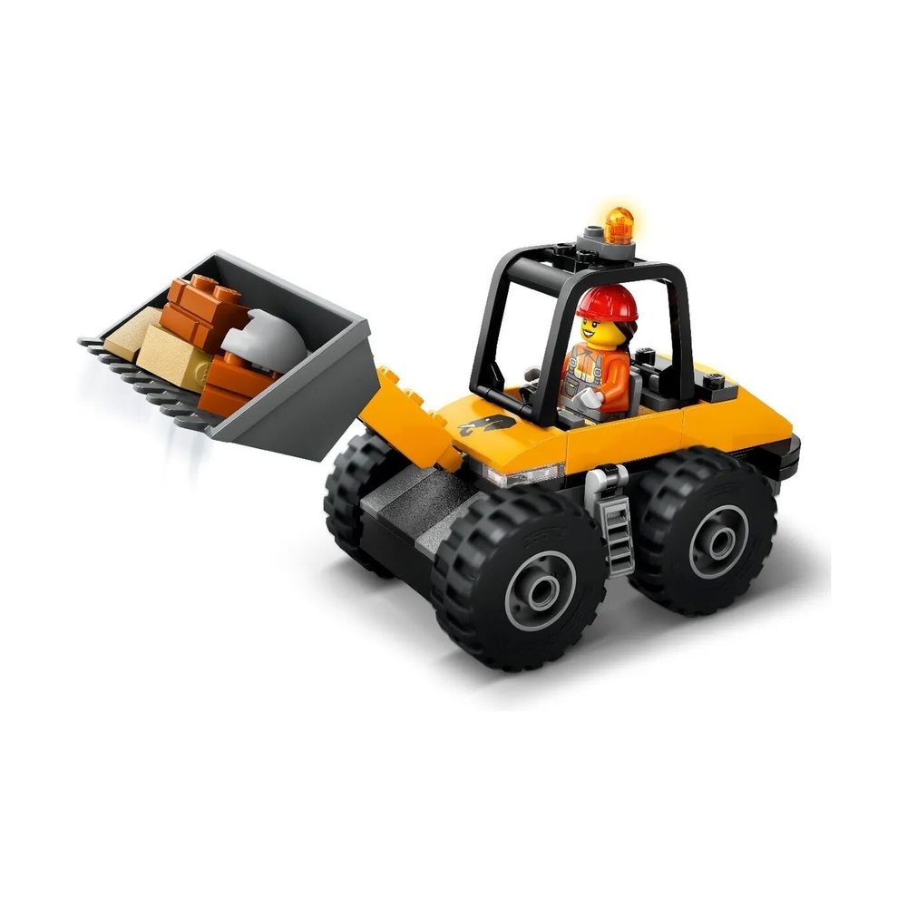 Конструктор Lego 60450 Город Желтый строительный колесный погрузчик - фото 4