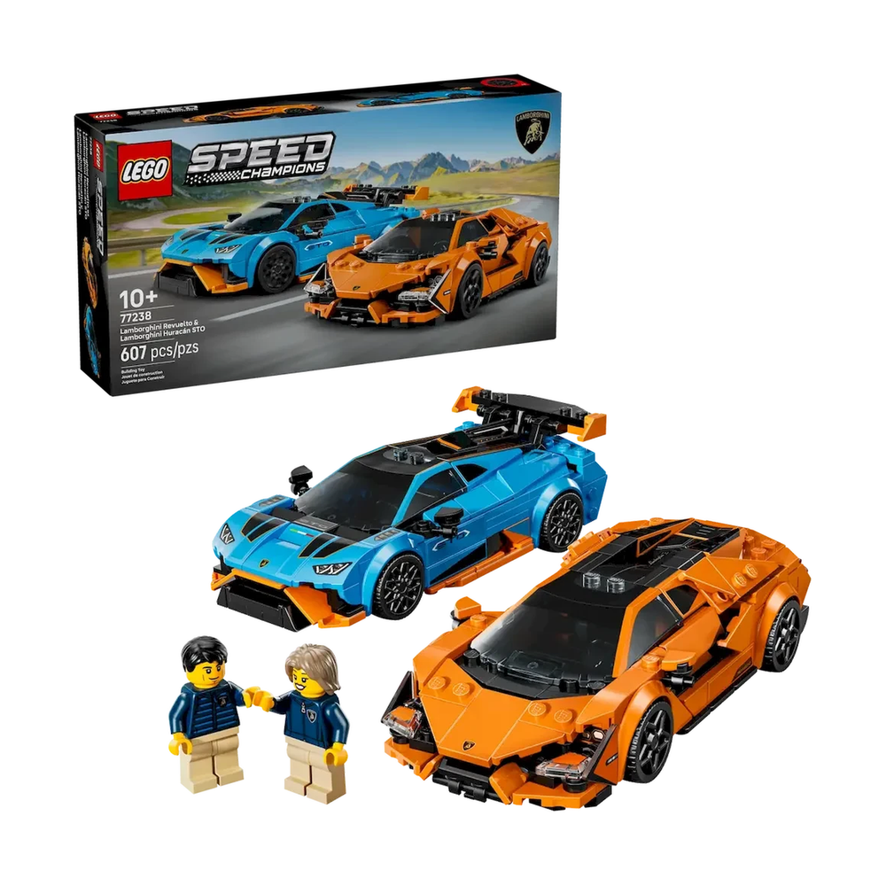 Конструктор Lego Speed Champions Lamborghini Revuelto и Huracán STO 77238 - фото 3