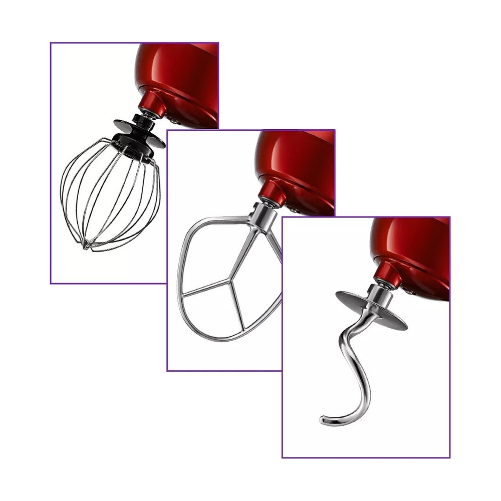 Планетарный миксер Kitfort КТ-3018-1 красный - фото 3