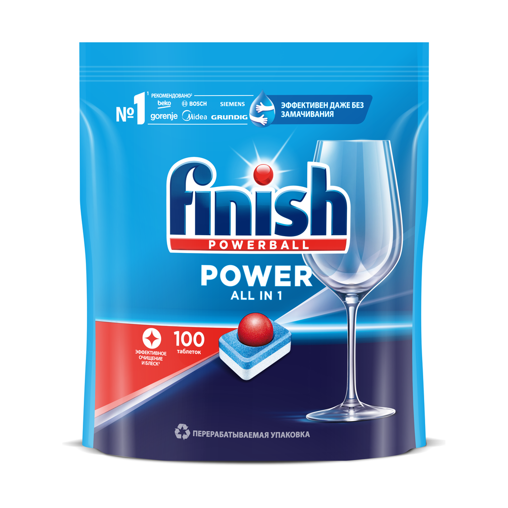 Finish Power таблетки для посудомоечных машин 100 шт - фото