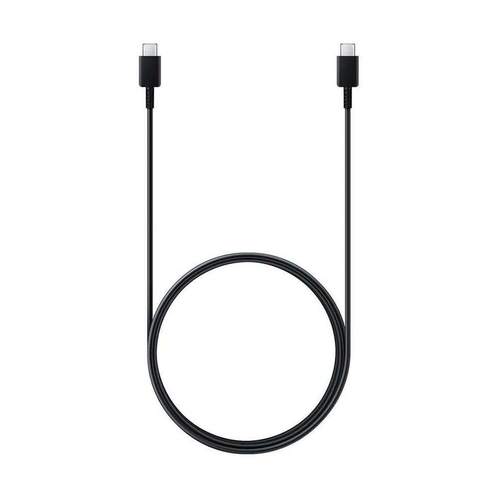 Сетевой кабель SAMSUNG EP-DX310JBRGRU (Type-C to Type-C Cable 1.8m (3A)) black - фото