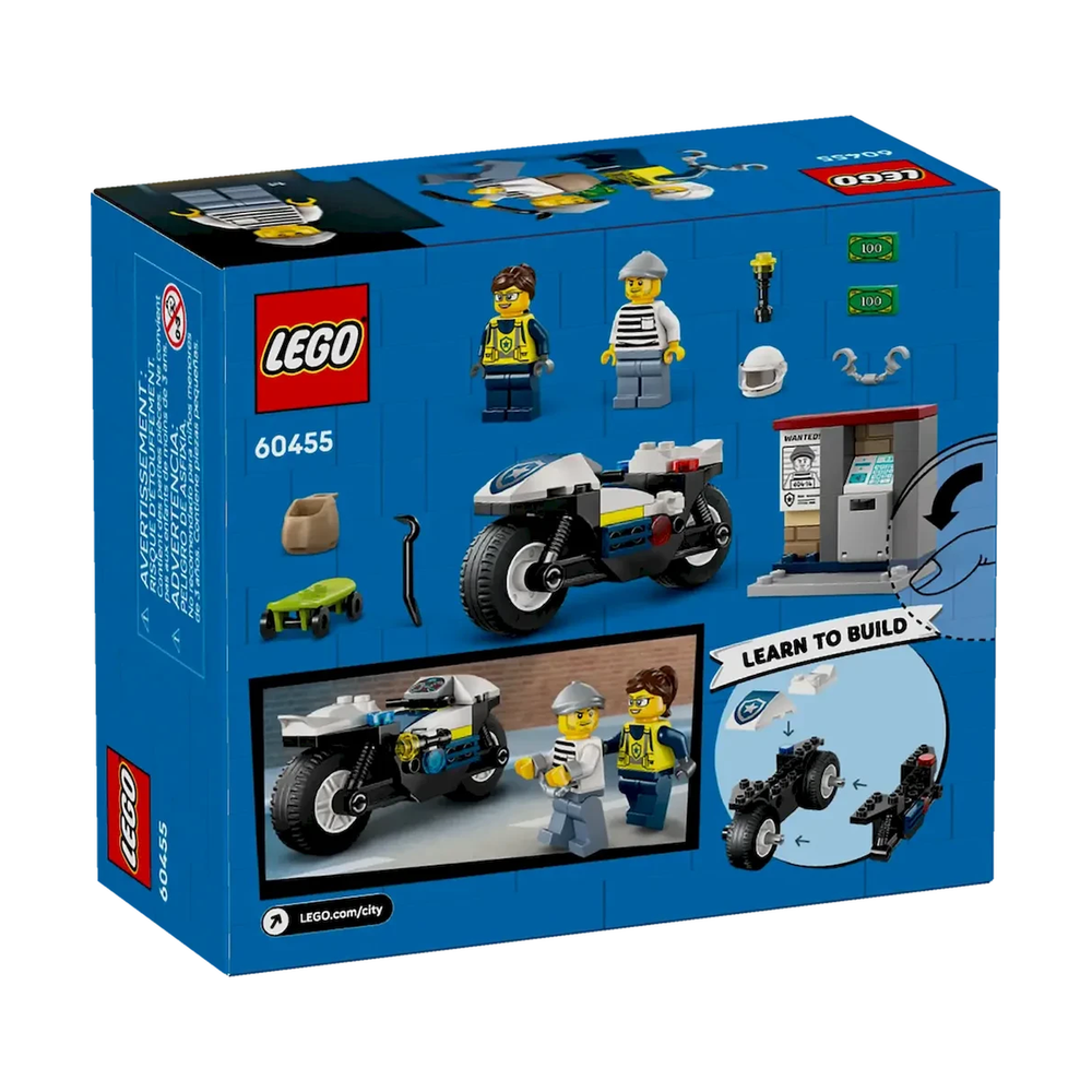 Конструктор Lego Город Погоня на полицейском мотоцикле 60455 - фото 9