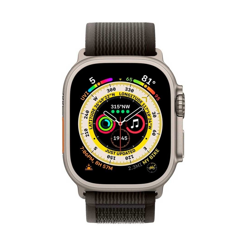 Смарт-часы Apple Watch Ultra GPS + Cellular, 49mm Titanium Case with Black/Gray Trail Loop - S/M - фото 2