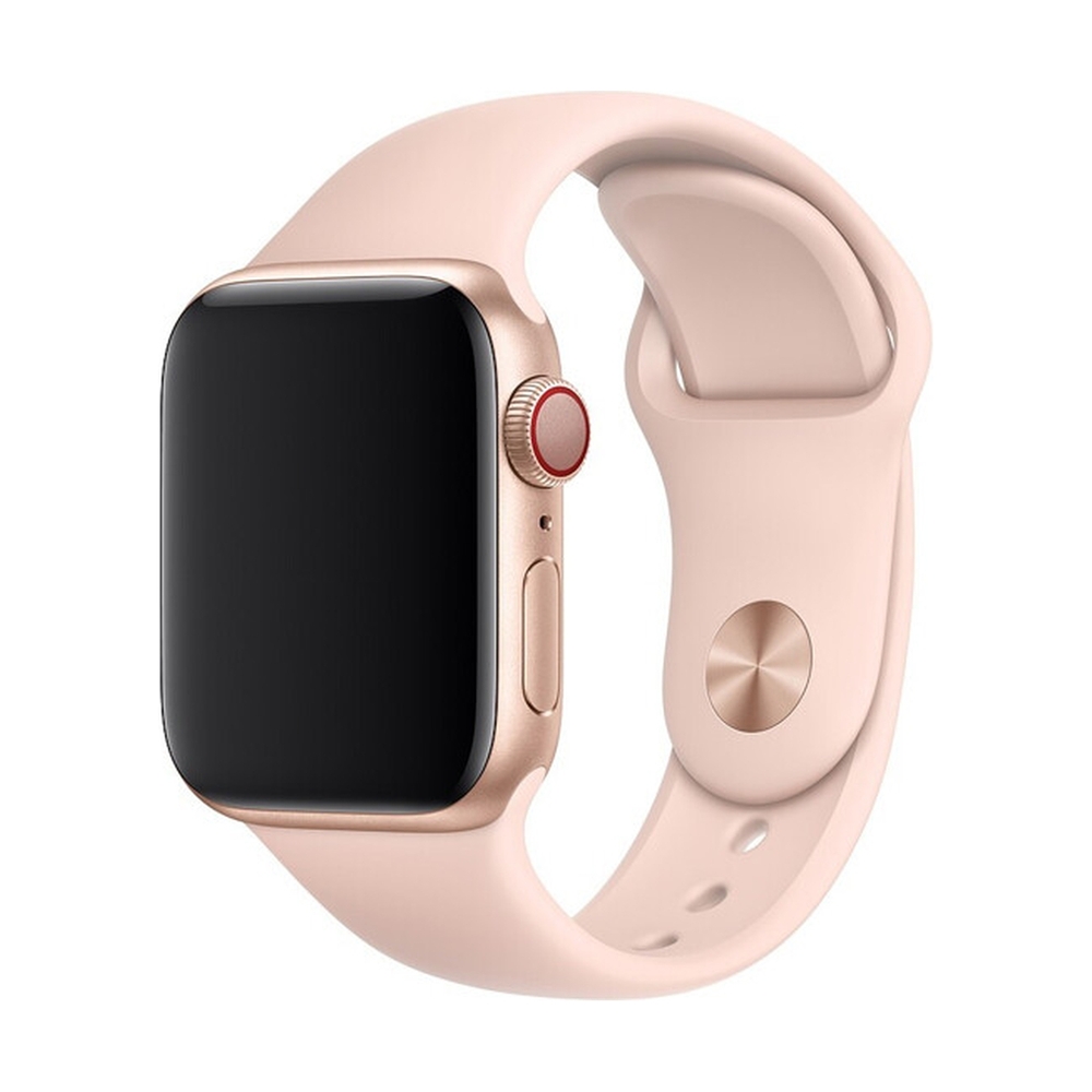 Ремешок Apple 44mm Pink Sand Sport Band - S/M & M/L Model MTPM2ZM/A - фото 2