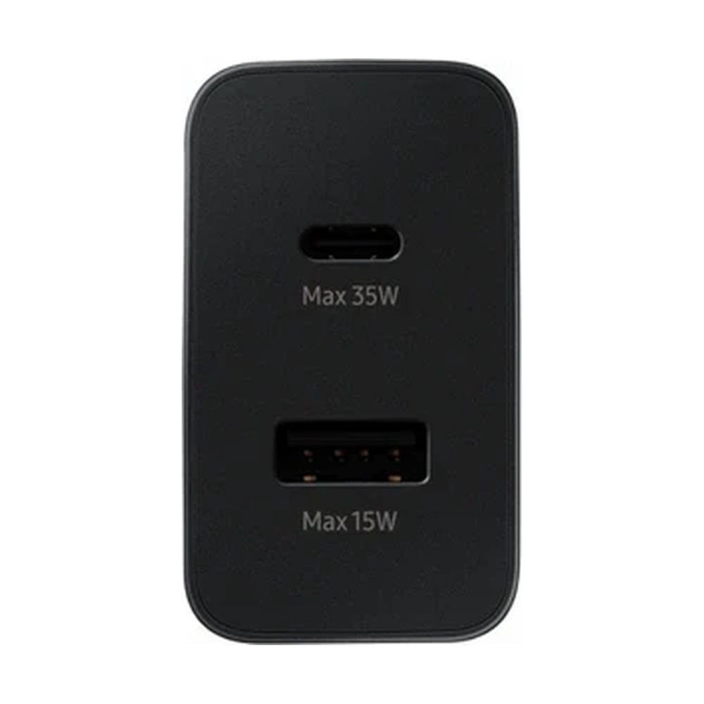 Адаптер Samsung СЗУ EP-TA220NBEGRU (2 порта, PD, чёрный) - фото 2