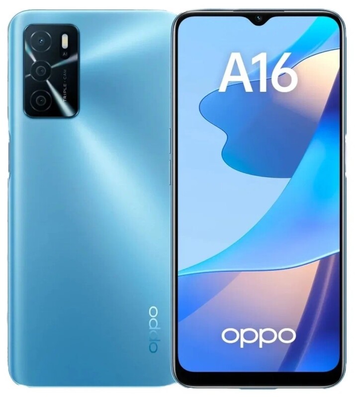 Смартфон OPPO A16 Blue - фото