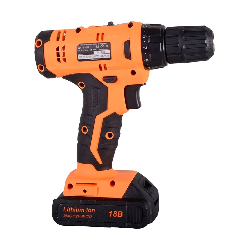 Дрель-шуруповерт аккумуляторная Вихрь ДА-18Л-2К - фото 3