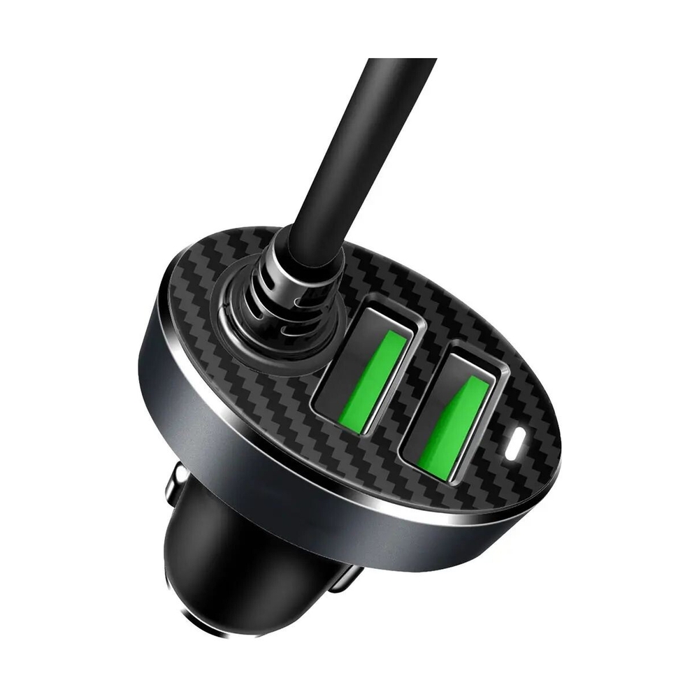 Автомобильное зарядное устройство C7 4-Port Front and Back Seat, черный - фото