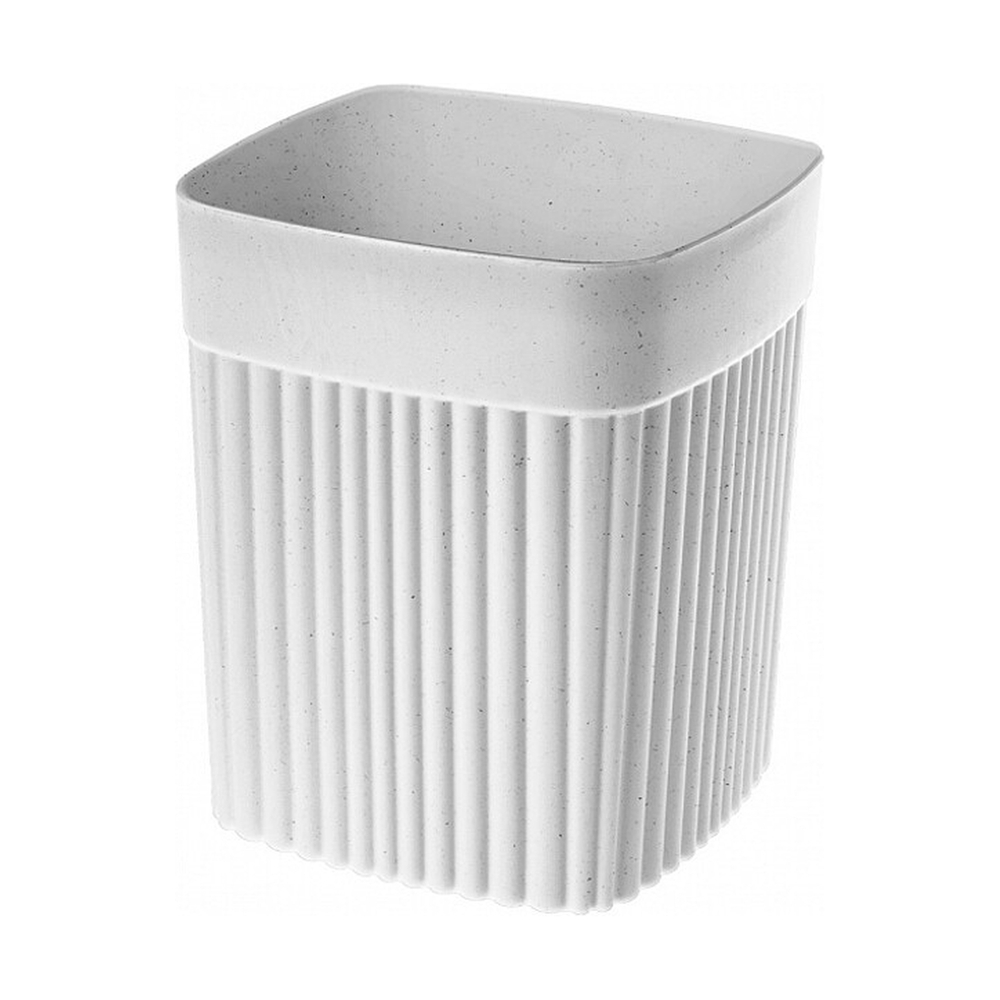 Стакан Velvet 90х90х110мм, 0,65л (Светло-серый флэк), 433239338 - фото