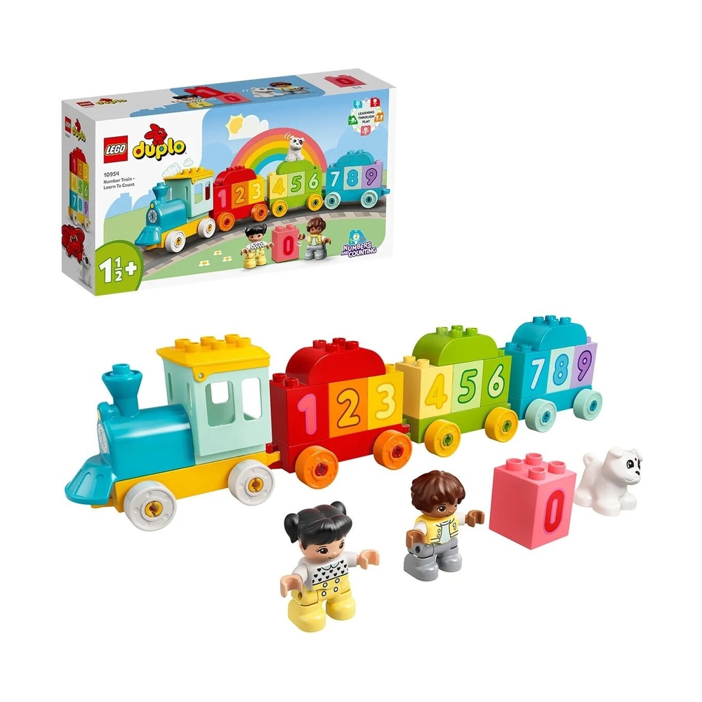 Конструктор Lego 10954 Дупло Поезд с цифрами — учимся считать - фото